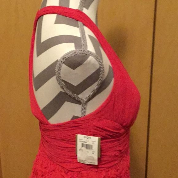 AIDAN MATTOX - RUCHED V-NECK CHIFFON DRESS - Picture 4 of 7